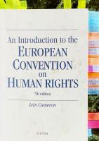 An introduction to the European convention on human rights