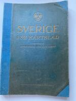 Sverige i 32 kartblad. Fullst&auml;ndigt namnregister. H&auml;rads och sockengr&auml;nser