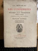 Les Confessions Tome Premier