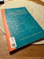 Tabeller och formler f&ouml;r statistiska ber&auml;kningar