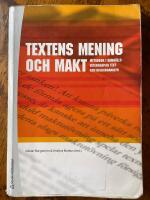 Textens mening och makt : metodbok i samh&auml;llsvetenskaplig text- och diskursa