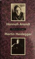 Hannah Arendt, Martin Heidegger