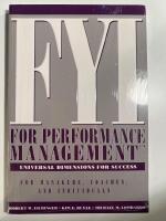 FYI For Performance Management: For Managers, Coaches, and Individuals