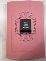 Burn After Writing (Pink)