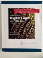 Fundamentals of Digital Logic with VHDL Design