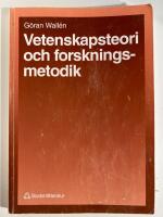 Vetenskapsteori och forskningsmetodik