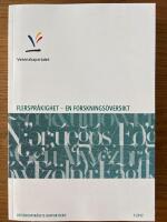 Flerspr&aring;kighet : en forsknings&ouml;versikt