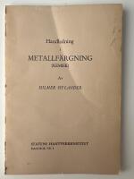 Handledning i metallf&auml;rgning (kemisk) : handbok nr 8