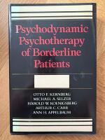 Psychodynamic psychotherapy of borderline patients