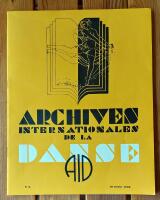 Archives Internationales De La Danse. Nummer 3. Juli 1933