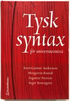 Tysk syntax f&ouml;r universitetsniv&aring;