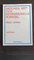 Nationell r&auml;tt och internationella k&ouml;pavtal : n&aring;gra utblickar