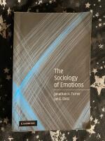 The sociology of emotions