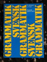 Svensk grammatik + svar till &ouml;vningsdelen