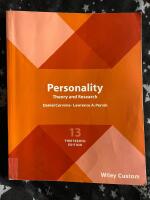 Personality : theory and research - Thirteenth edition