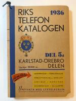 Rikstelefonkatalogen 1936 - Del 5:1 Karlstad-&Ouml;rebro-delen