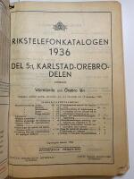 Rikstelefonkatalogen 1936 - Del 5:1 Karlstad-&Ouml;rebro-delen
