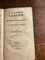 Cato Maior sej de senectite af t pomponium aktivum 1848, OCH  Tullin cicerons laelius de amicitia dialogiska ad t pomponium aktivum fr&aring;n 1840