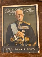 Veckojournalen nr 45 1950. Minnesnummer &ouml;ver Gustav V