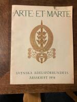 Arte et Marte . Svenska adelsf&ouml;rbundets &aring;rsskrift 1954