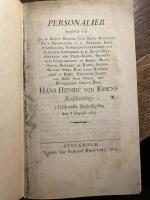 Personalier uppl&auml;ste vid Hans Henric von Essens Jordf&auml;stning i Uddevalla Stads-kyrka 1824