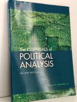 The essentials of political analysis