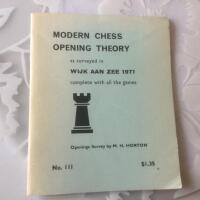 Modern Chess Opening Theorin as surveyed in  Wijk Aan Zee 1971 Complete with all the games