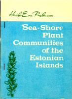 Sea-Shore Plant Communities of the Estonian Islands