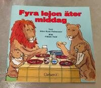 Fyra lejon &auml;ter middag