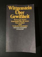 &Uuml;ber gewissheit Zettel Bemerkungen &uuml;ber die Farben