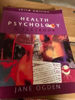 Health Psychology: A Textbook