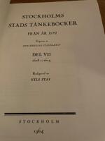 Stockholms Stads T&auml;nkeb&ouml;cker fr&aring;n 1592 del VII