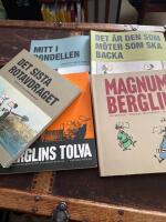 Paket 5 b&ouml;cker  Berglins tolva magnum bergling  mitt i rondellen  det &auml;r den som m&ouml;ter Det sista rotavdraget