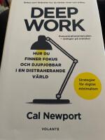 Deep Work : hur du finner fokus och djupjobbar i en distraherande v&auml;rld - strategier f&ouml;r kontroll, mindre stress och digital minimalism