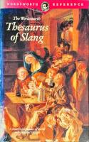 The Wordsworth thesaurus of slang