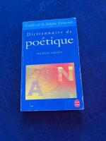 Dictionnaire de po&eacute;tique