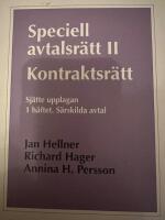 Speciell avtalsr&auml;tt II : kontraktsr&auml;tt. H. 1, S&auml;rskilda avtal
