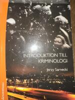Introduktion till kriminologi