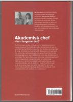 Akademisk chef: hur fungerar det?