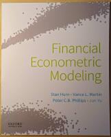 Financial Econometric Modeling