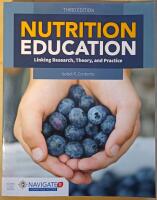 Nutrition Education: Linking Research, Theory, and Practice