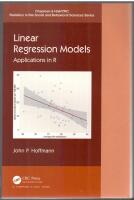 Linear Regression Models: Applications in R