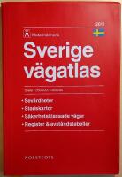 Motorm&auml;nnens Sverige v&auml;gatlas: Skala 1:250 000/1:400 000: sev&auml;rdheter, stadskartor, s&auml;kerhetsklassade v&auml;gar, register & avst&aring;ndstabeller