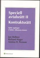 Speciell avtalsr&auml;tt II: Kontraktsr&auml;tt. 2 h&auml;ftet. Allm&auml;nna &auml;mnen