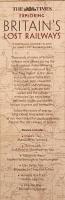 The Times Exploring Britain's Lost Railways: A journey along 50 long lost railway lines