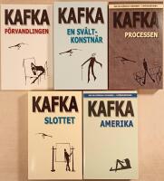  Franz Kafka x 5 (F&ouml;rvandlingen; En sv&auml;ltkonstn&auml;r; Processen; Slottet; Amerika)