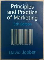 Principles and practice of marketing