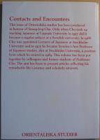 Contacts and Encounters: Essays in Honour of Seung-bog Cho