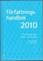 F&ouml;rfattningshandbok 2010: f&ouml;r personal inom h&auml;lso- och sjukv&aring;rd