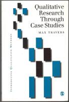 Qualitative Research Through Case Studies